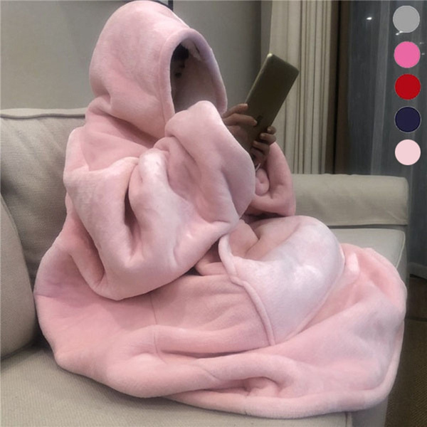 oversized plush hoodie