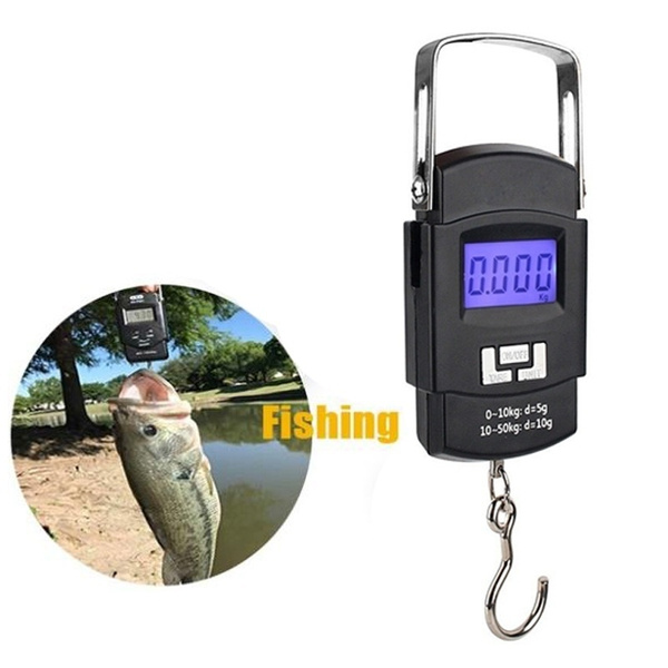 50KG 110 LBS OZ Handheld LED Digital Luggage Scales Fishing Weighing  Accurate Weighting