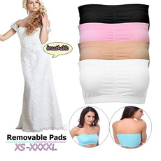 Underwear, strapless, boob tube top bandeau, Women's Fashion