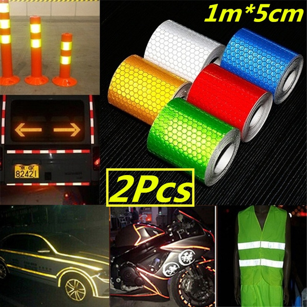 5cm Car Truck Reflective Self Adhesive Safety Warning Tape Roll Film Stickers