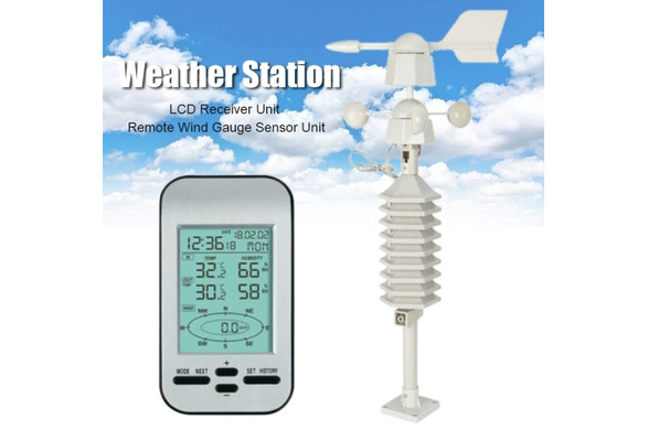 RF 433mhz Wireless Weather Station Clock Wind Speed Direction Sensor  Temperature