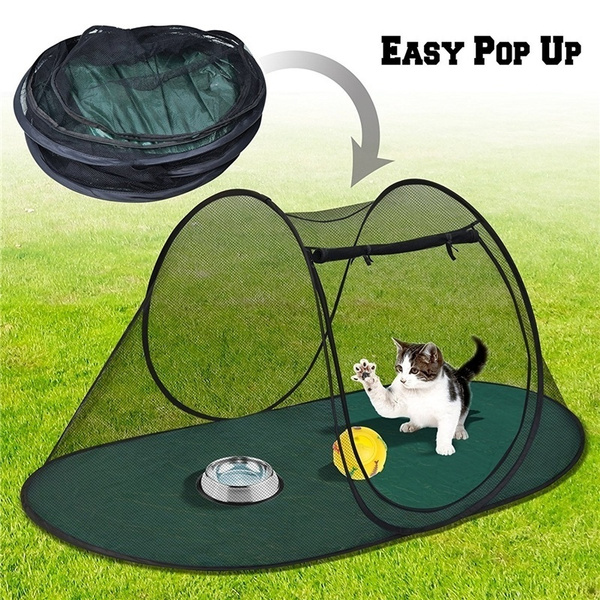 Portable Cat Enclosures Pet Fun House Cat Dog Birds Wish