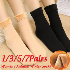 velvet, Winter, unisex, Socks