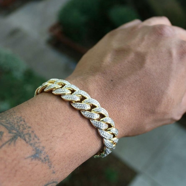 Personality Men\u0026#39;s Iced Out Cuban 