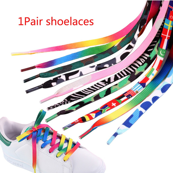 multi coloured shoe laces