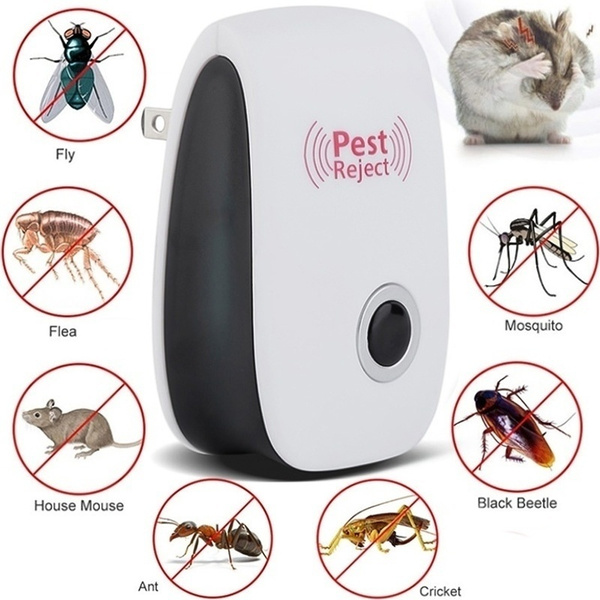 Electronic Ultrasonic Pest Reject Mosquito Cockroach Mouse Killer Repeller Bug 
