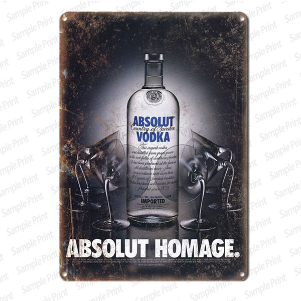 Absolut Magic Absolut Vodka metal tin sign indoor wall accents 