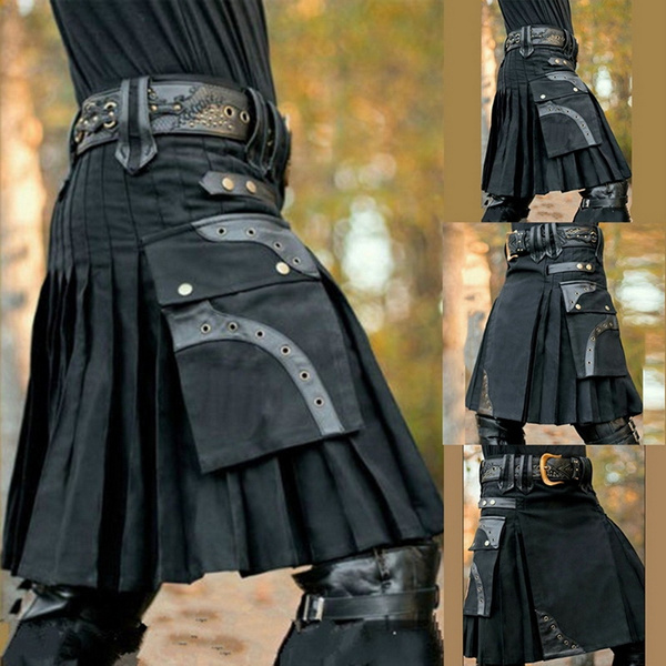 Men Fashion Casual Loos Medieval Retro Skirt Cool Men'S Skirt | Wish