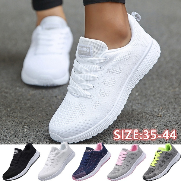 Women Sneakers Casual Shoes Flat Gym Shoes Breathable Sport Running ...