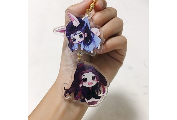 Anime Keychain The Untamed Xiao Zhan Wei Wu Xian Wang yibo Acrylic Keyring  Strap Figure Hanging Accessories 6cm - AliExpress