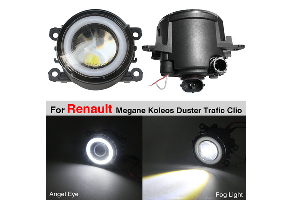 2 X Car Front Fog Light LED Angel Eye Daytime Running Lamp 3000LM