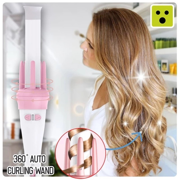 Hair Curling Machine 2way Rotating Best Hair Curling Iron Wand Automatic  Ceramic | Wish