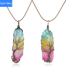 Jewelry, Gifts, pinkcrystal, rainbowcolor