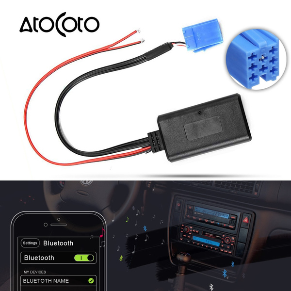 Car Bluetooth 5.0 Module 8 Pin MINI ISO Plug Cable AUX Adapter for
