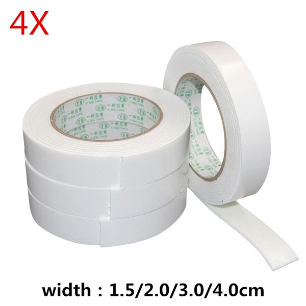 3M Foam Double-Sided Rubber Sponge DIY Office Students White Double-sided  Sticky Tape Craft Self Adhesive Mounting Pad Adhesive Tape