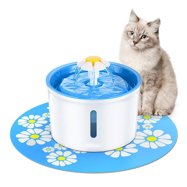 Fuente de agua para gatos, dispensador de agua para perros, automático  supersilencioso de 2 l yeacher