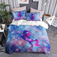 galaxy unicorn bedding