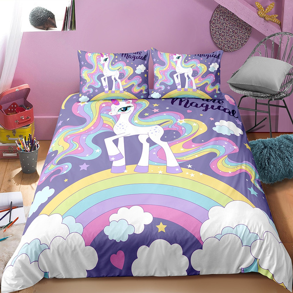 unicorn bed set single