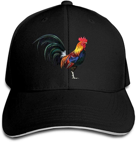 Creative The Lifelike Rooster Chicken Fashion Design Cotton Sandwich Peaked Cap Adjustable Baseball Caps Hats Black | Wish