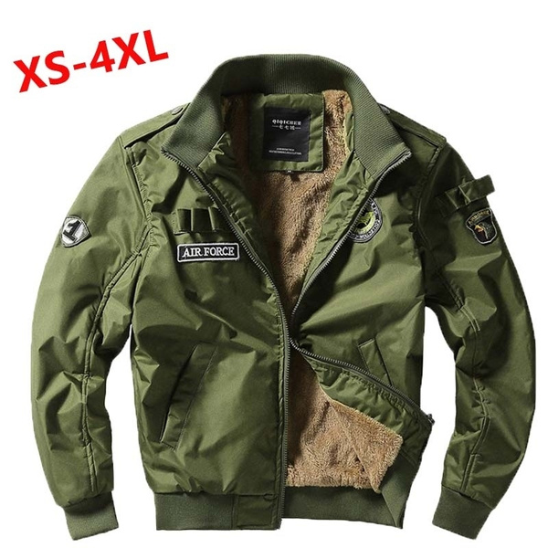 2020 Winter Air Force Military Jacket Men Warm Parkas Coat Thicken