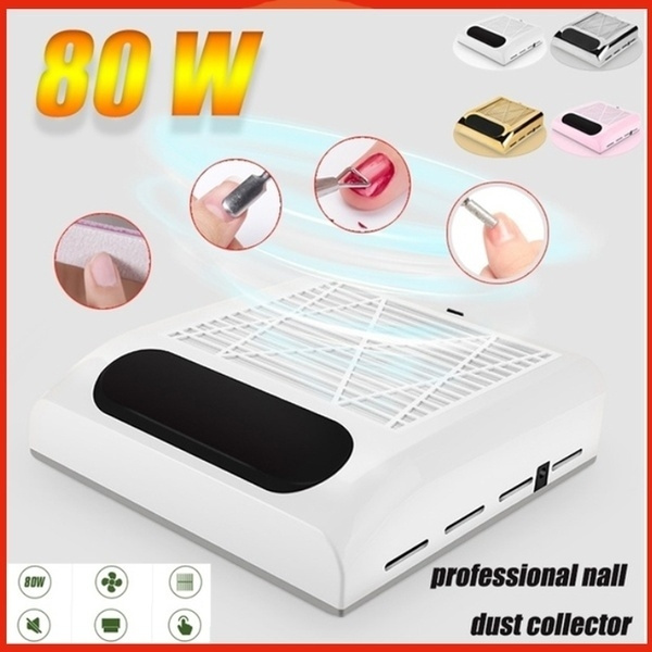 80W Strong Power No-spilling Filter Type Nail Suction Dust Collector ...