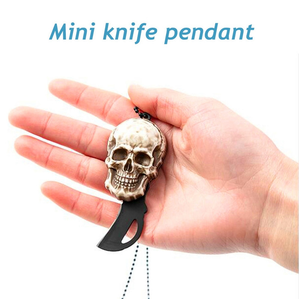 Skull necklace deals knife