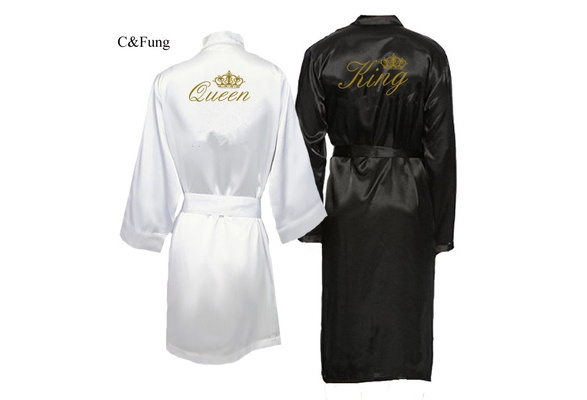 new arrival King and Queen Bath Robes Couple kimono pajamas Mr