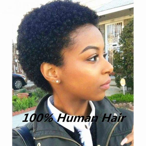 100 human hair afro wigs