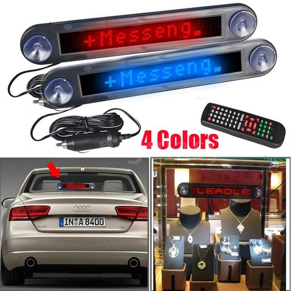 12V LED Message Screen Programmable Message Sign Scrolling Display