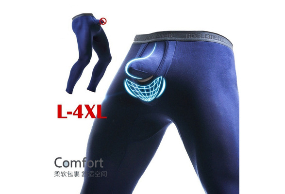 Men's Thermal Underwear Pants, Warm Long Johns Leggings Base Layer Bottoms  Elephant Trunk Separation Leggings at  Men's Clothing store