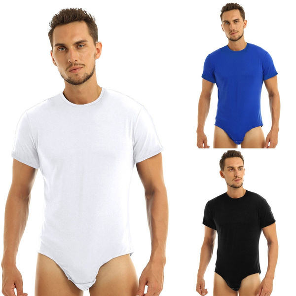Mens bodysuits with snaps Clearance