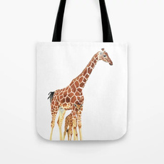 beachbag, giraffe, Canvas, Totes