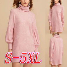 Plus Size, sweater dress, short dress, Sleeve