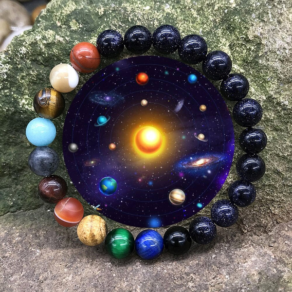 7 Chakras Eight Planets Bracelet Men 