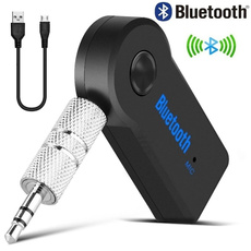 Portable Wireless Receiver Bluetooth Car Kit Speaker Receiver Bluetooth Auxiliary AUX Receiver Stereo Output Music Streaming Sound System Transmitter 3.5mm Jack Hands-free Audio Adapter for Home Car Wired Headset Earphones