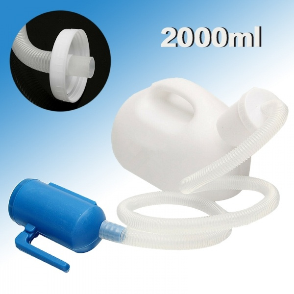 2000ml Large Capacity Male Urinal Urine Bottle Bucket Pee Holder w