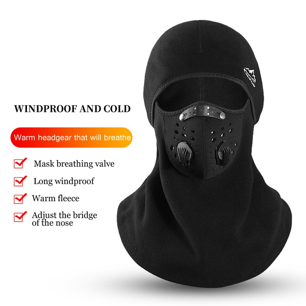 Mens Womens Winter Fleece Balaclava Hat Ski Motorcycle Neck Face Mask Hood Cap B 