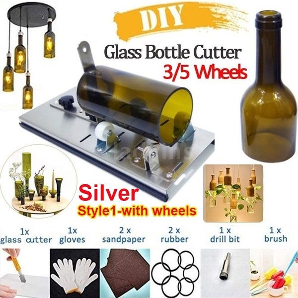 DIY Glass Bottle Cutter Adjustable Sizes Metal Glassbottle Cut Machine for  Crafting Wine Bottles Household Creative Decorations Cutting Tool
