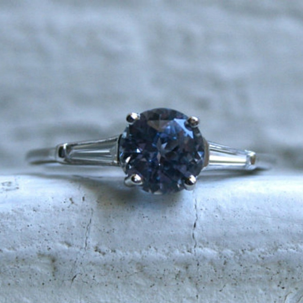 navy blue diamond ring