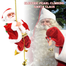 Christmas, Chain, Ornament, climbingsantaclausonbead