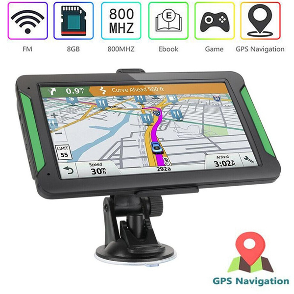 7'' Car Truck GPS Navigation Maps 4GB 128MB/8GB 256MB Navigator Sat Nav