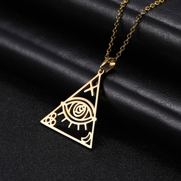 Harry Potter: Deathly Hallows Necklace (Gold plated) Preorder - Merchoid