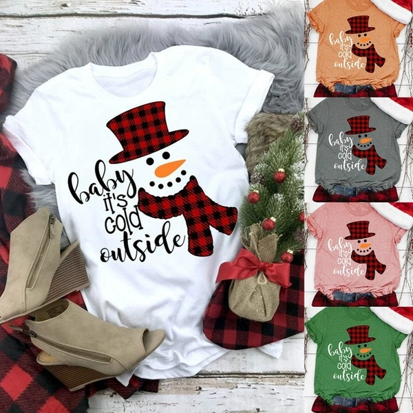 snowman shirts for women
