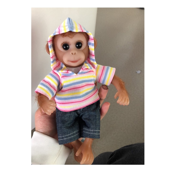 8inch Handmade Soft Silicone Mini Reborn Monkey Doll Toys Reborn Little