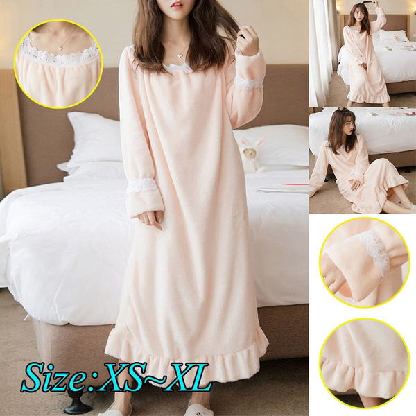 Winter sleepwear gowns hot sale