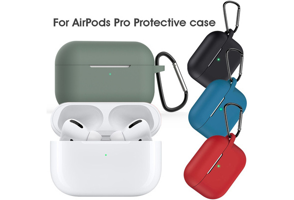 AirPods Pro Case Cover With KeyChain,Full Silicone Protective Case and Skin  for Airpods Pro Charging Case with Airpods Pro Hooks | Wish