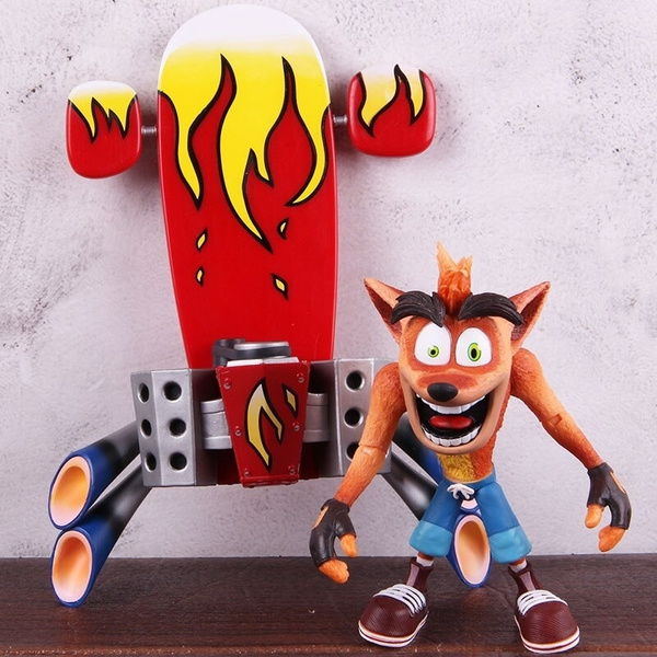 crash bandicoot deluxe figure with jet board