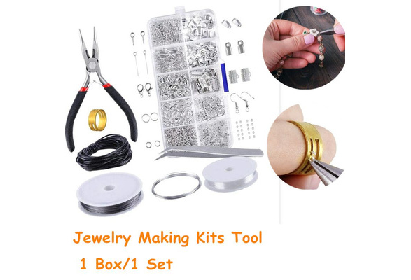 10 Grids 1 Box Jewelry Making Starter Kit Set for Earrings