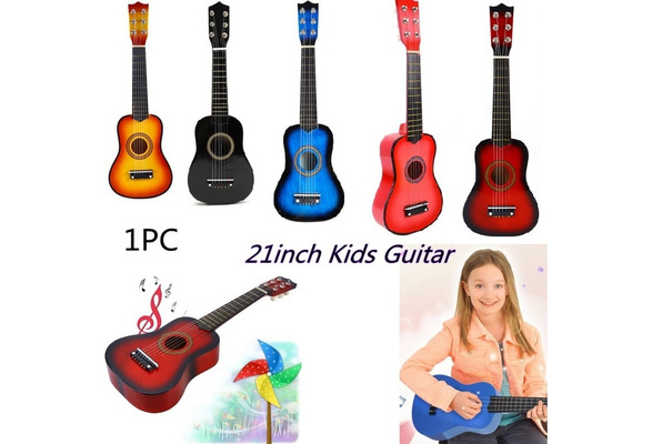 Sunset Solid Wood 21 Acoustic Guitar for Children Kids Beginner