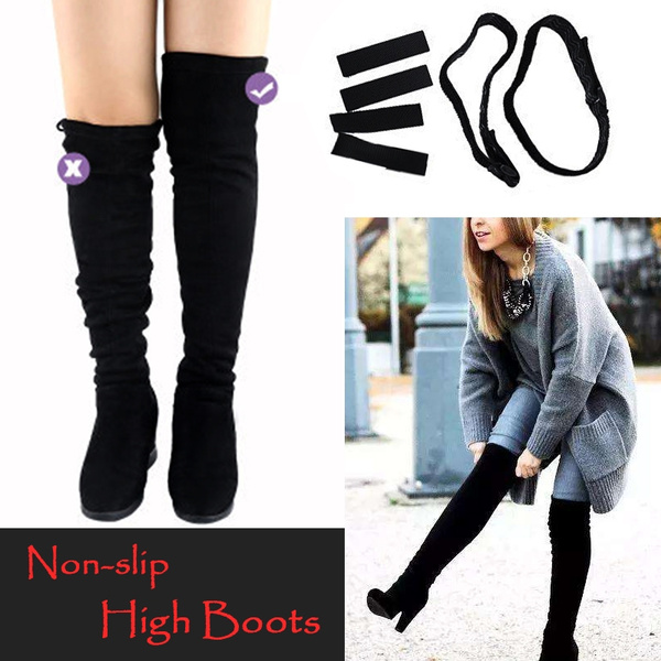 High Boots Non Slip Tape Boots Fixed Anti Dropping Over Knee